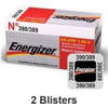 2 stuks (2 blisters a 1 stuk) Energizer knoopcel 389/390 MD horloge batterij zilver oxide