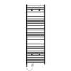 Elektrische badkamerradiator met verwarmingselement 900W 600x1800 mm antraciet recht met zijaansluiting LuxeBath