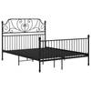 vidaXL Bedframe metaal zwart 160x200 cm