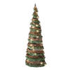 Kerstverlichting figuren Led kegel kerstboom rotan lamp 40 cm met 30 lampjes - kerstverlichting figuur