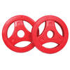 Tunturi Aerobic Halterschijven - 2 x 1,25 kg - 30mm - Rood - incl. gratis fitness app