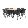 Hartman Sophie Element/Quote teak - 140x140 cm. - Tuinset 9-delig