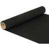 Feest/party zwarte tafeldecoratie papieren tafelloper 500 x 40 cm - Feesttafelkleden