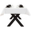 Witte tafelkleed/tafelzeil 140 x 200 cm rechthoekig - Tafellakens