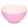 Onbreekbare kunststof/melamine roze dessert schaaltje Dia 14 x H 7.5 cm voor outdoor/camping - Serveerschalen