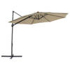 Beliani SAVONA II - Cantilever parasol-Beige-Polyester