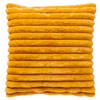 Dutch Decor - HAZEL - Sierkussen 50x50 cm - effen kleur – strepen – heerlijk zacht - Golden Glow - geel