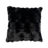 Heckett & Lane Fake Fur Sierkussen Delphi - black is black 48x48cm