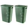 Curver Infinity Recycled Wasmand + deksel 60L - 2 stuks - Groen