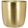 Mica Decorations Plantenpot - metaal goud - 24 x 23 cm - Plantenpotten