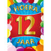 2x stuks 12 jaar mega deurposter 59 x 84 cm leeftijd verjaardag feestartikelen - Feestposters