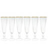 6x Champagneglazen set met gravering en gouden rand van GreenGate - handgemaakt (6 x 20 cm)