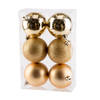 Cosy @Home Kerstballen Goud ø 8 cm - 6 Stuks