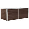 vidaXL Plantenbak verhoogd 160x80x45 cm gegalvaniseerd staal bruin