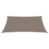 The Living Store Zonnezeil Rechthoekig 4x5m - Taupe - PU-gecoat Oxford Stof
