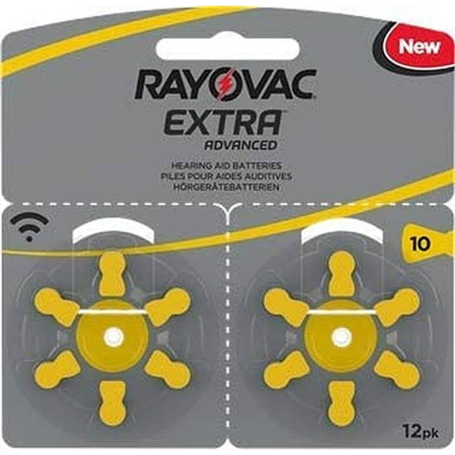 Rayovac Extra Hoorbatterijen 10 Geel 120-pack