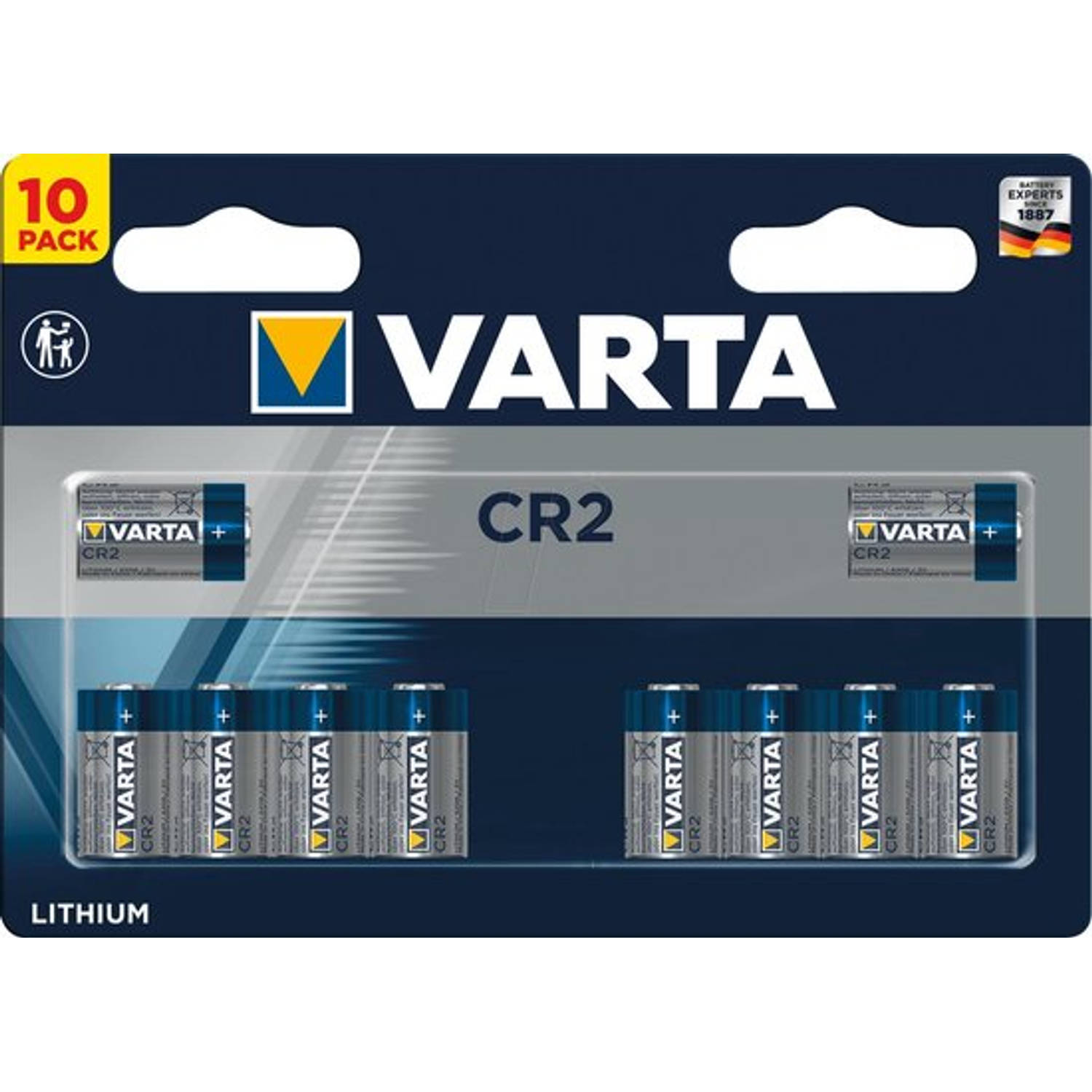 Varta Electronics CR2 CR2 Fotobatterij Lithium 880 mAh 3 V 10 stuks