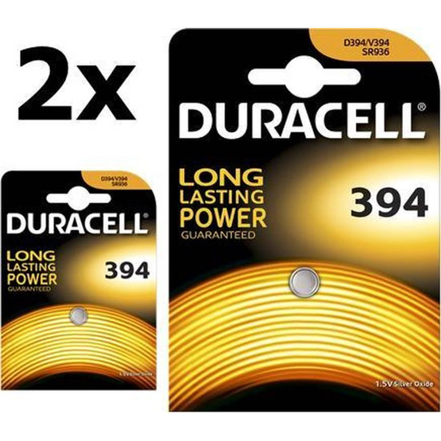 2 Stuks - Duracell D394 SR936SW 1.5V knoopcel batterij