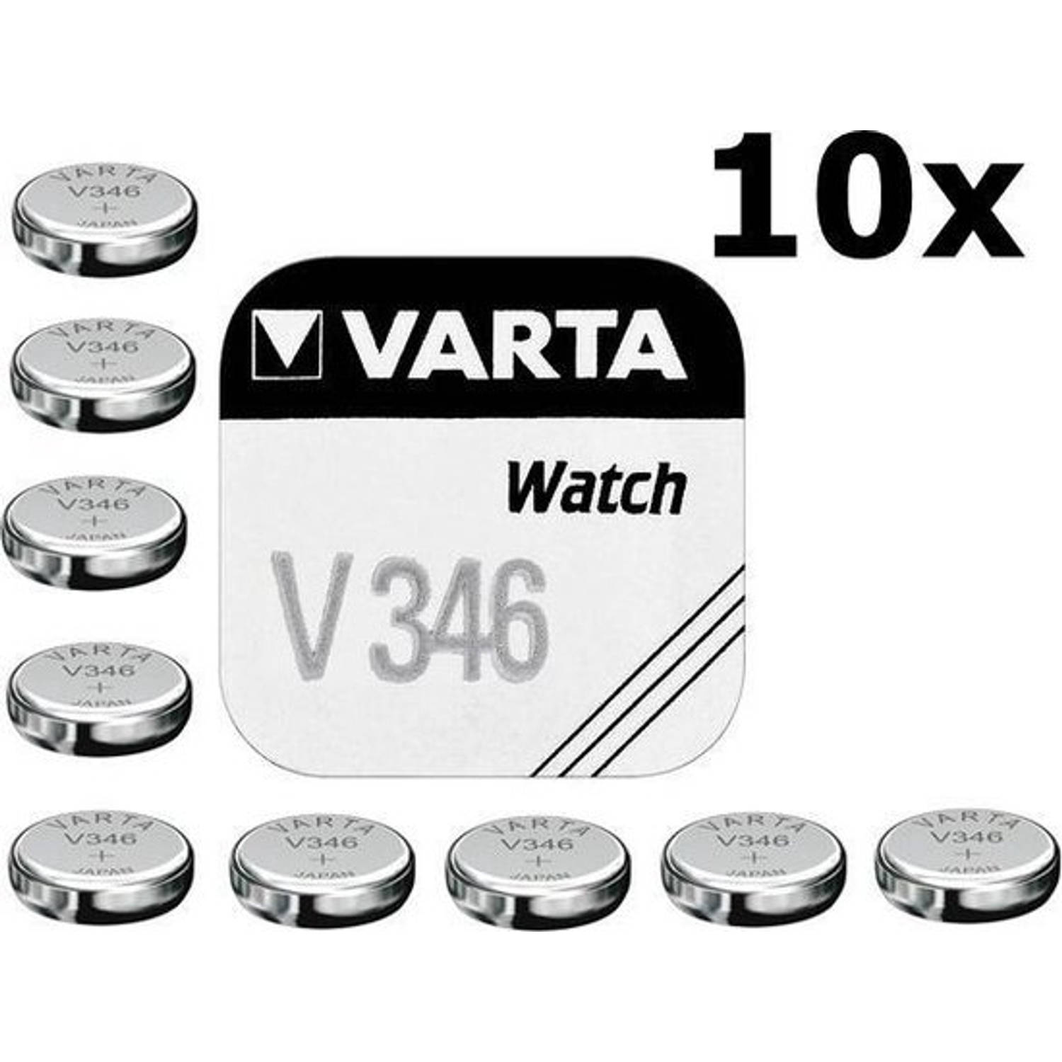 10 Stuks Varta V346 10mah 1.55v Knoopcel Batterij