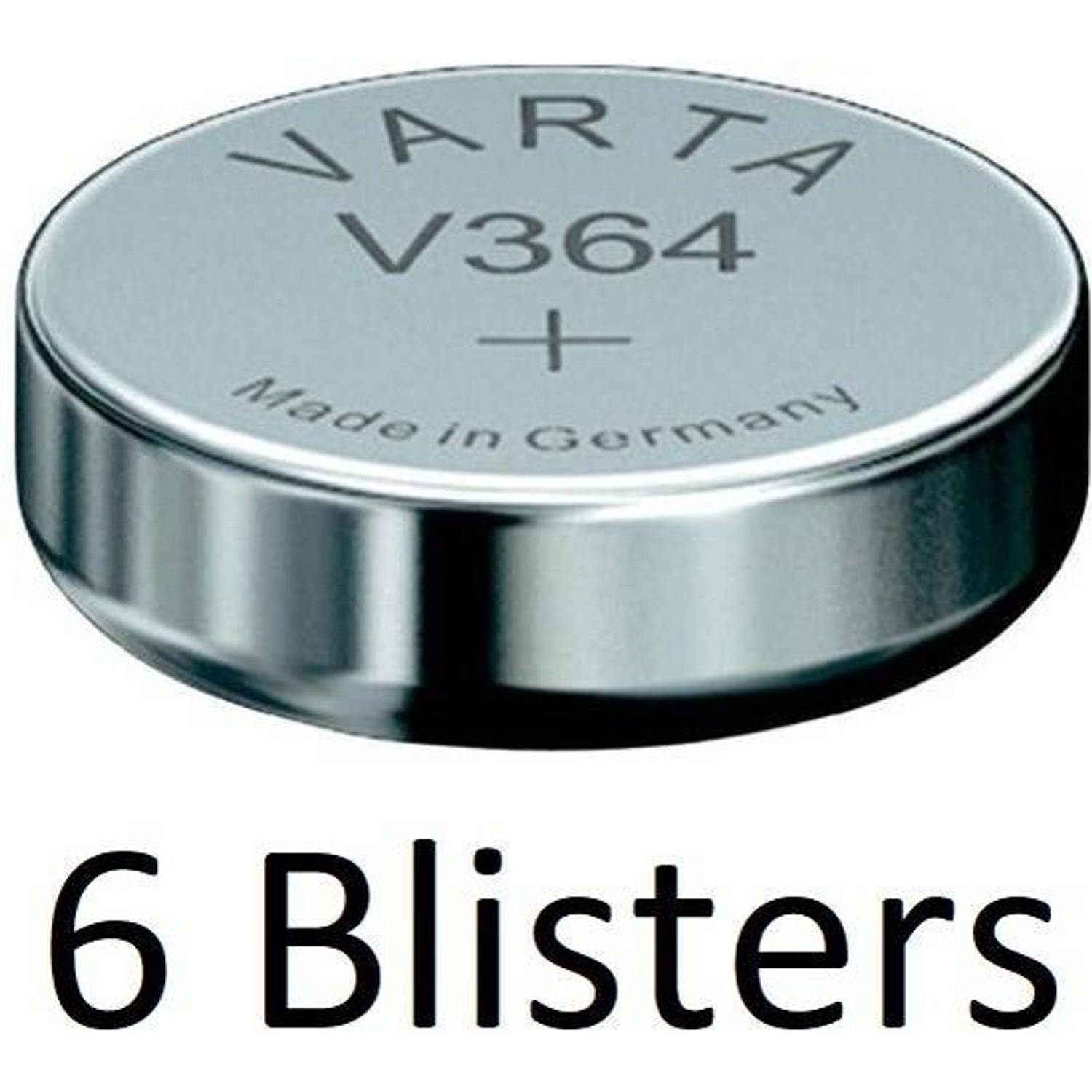 6 Stuks (6 Blisters A 1 St) Varta Knoopcel Batterij Sr621 Sw-sr60 Sw-v364 1bl Single-use Zilver-oxid