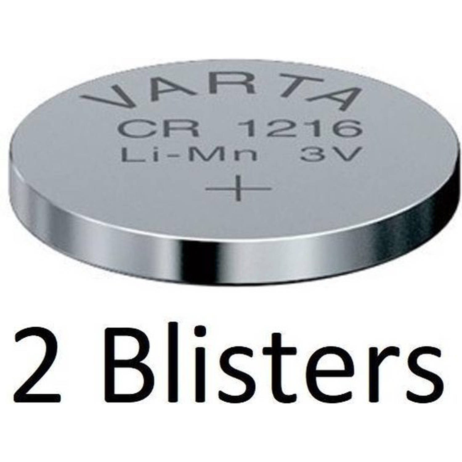 2 Stuks (2 Blisters A 1 St) Varta Cr1216 Wegwerpbatterij Lithium