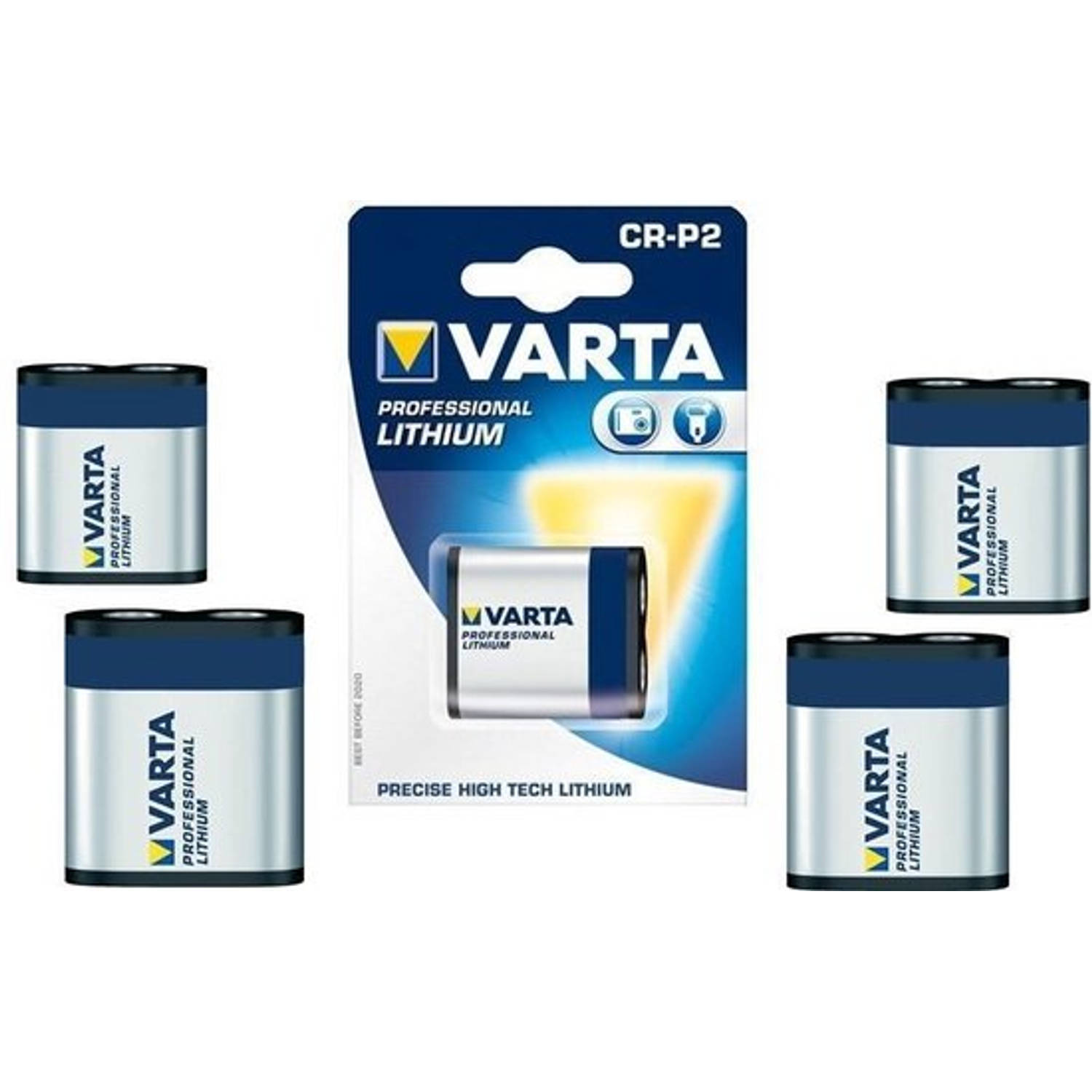 5 Stuks Varta Cr-p2 Professional Photo Lithium 6v 1600mah Batterij