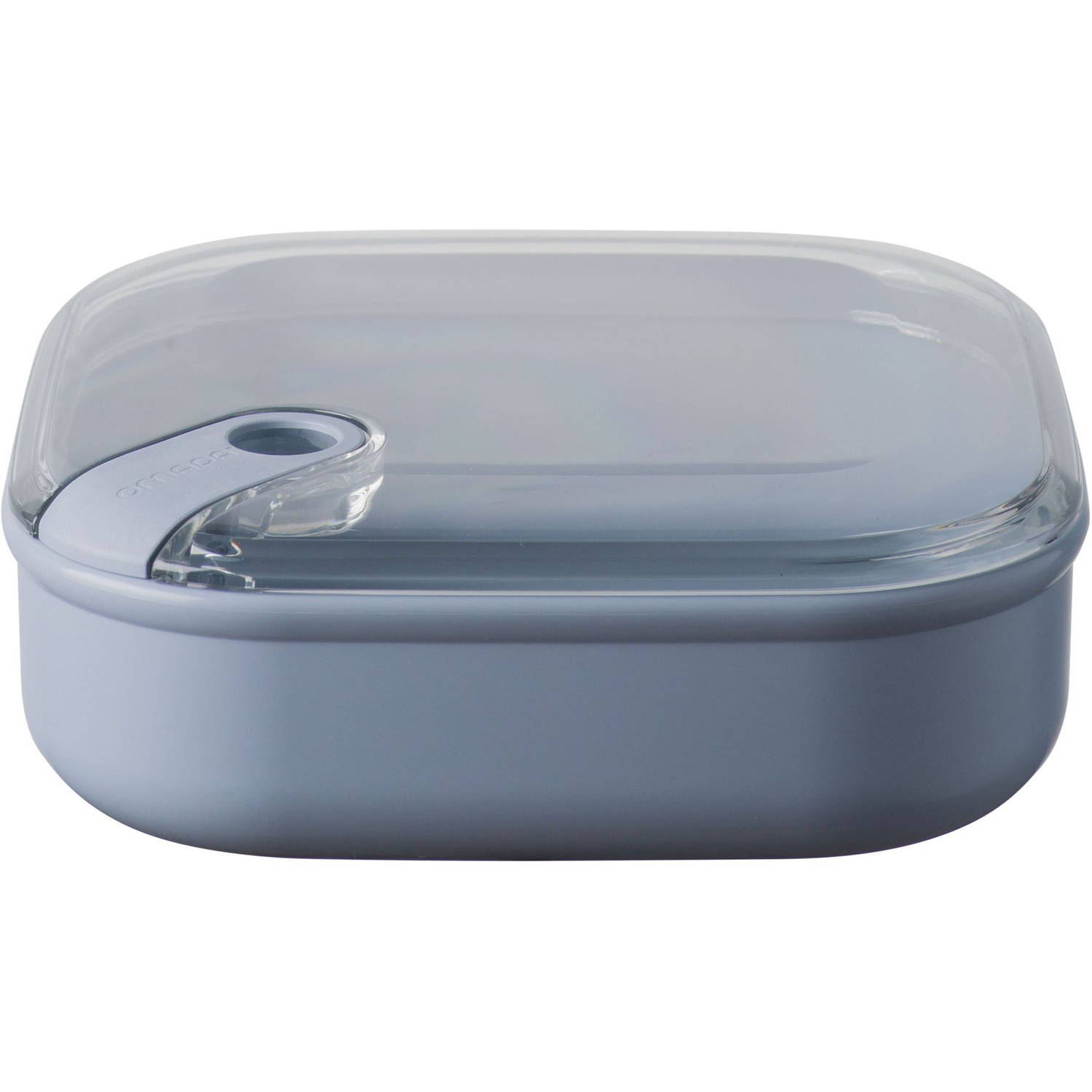 Omada Pull Box Lunchbox Laag Blauw 20 x 20 cm-1 liter