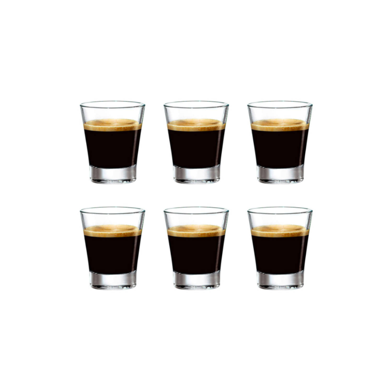 Bormioli Espressoglazen Caffeino 8.5 cl 6 Stuks