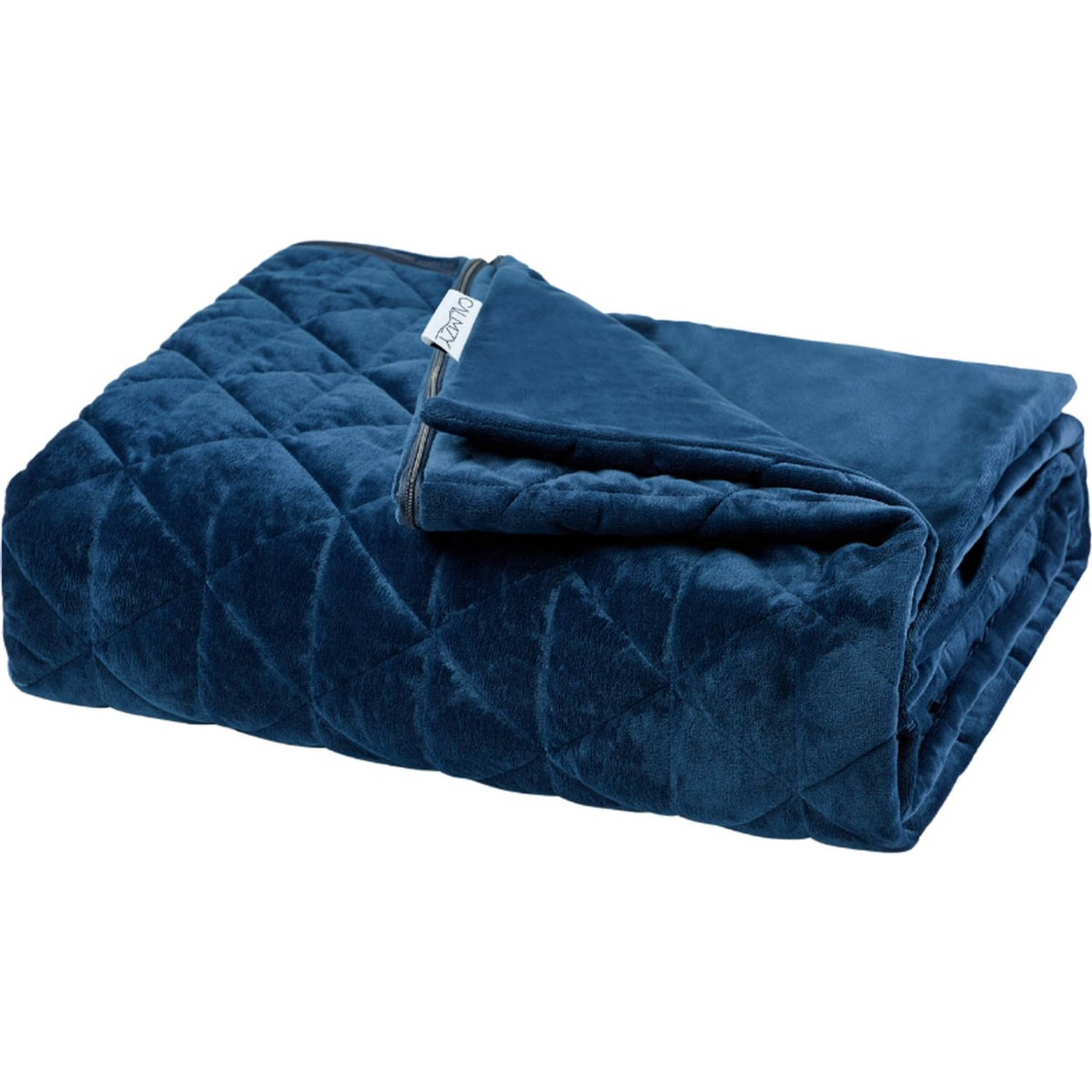 Calmzy Superior Soft - Duvet cover - Verzwaringsdeken hoes - 150 x 200 cm - Superzacht - Comfortabel - Navy