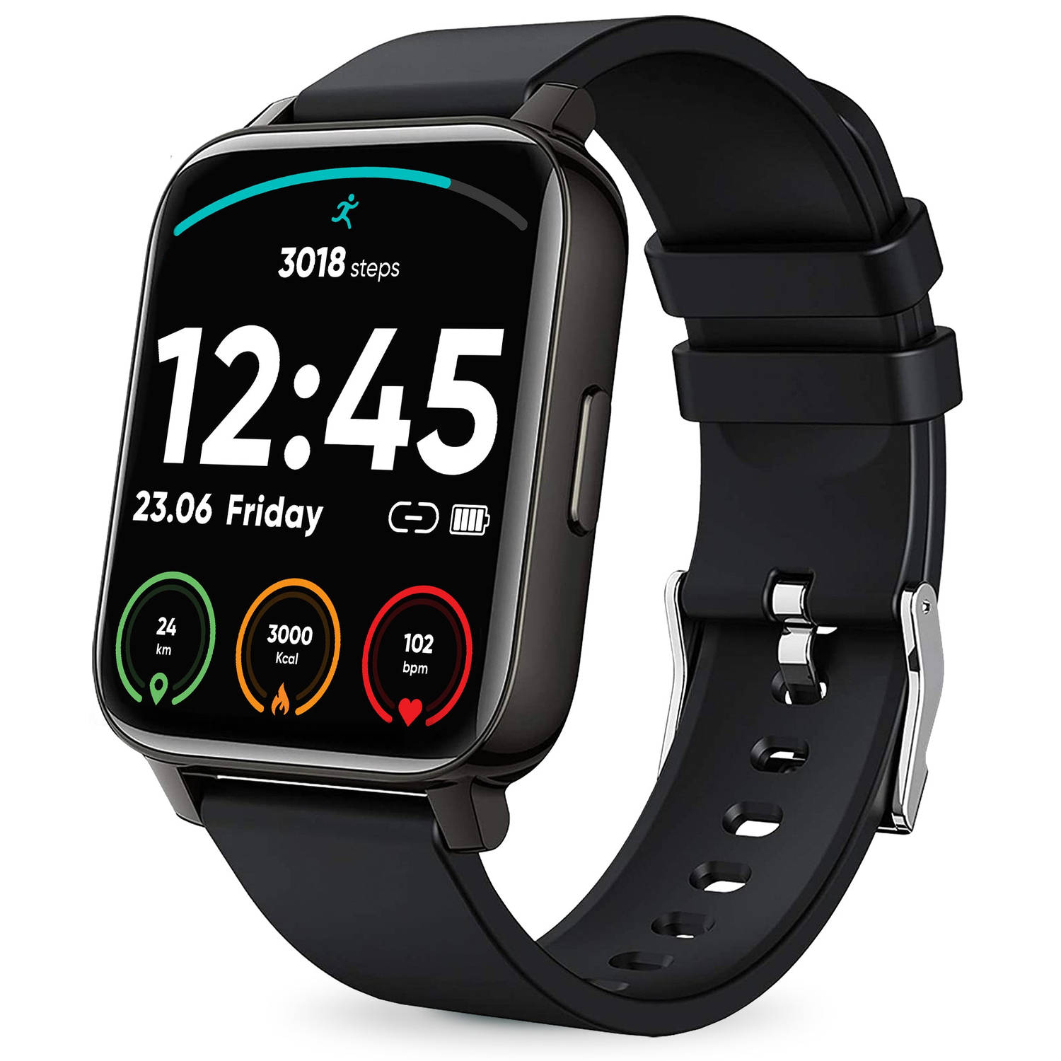 programma Medic Aja Smartwatch - Stappenteller Horloge - Activity Tracker - Smartwatches -  Smart Watch - Dames en Heren | Blokker