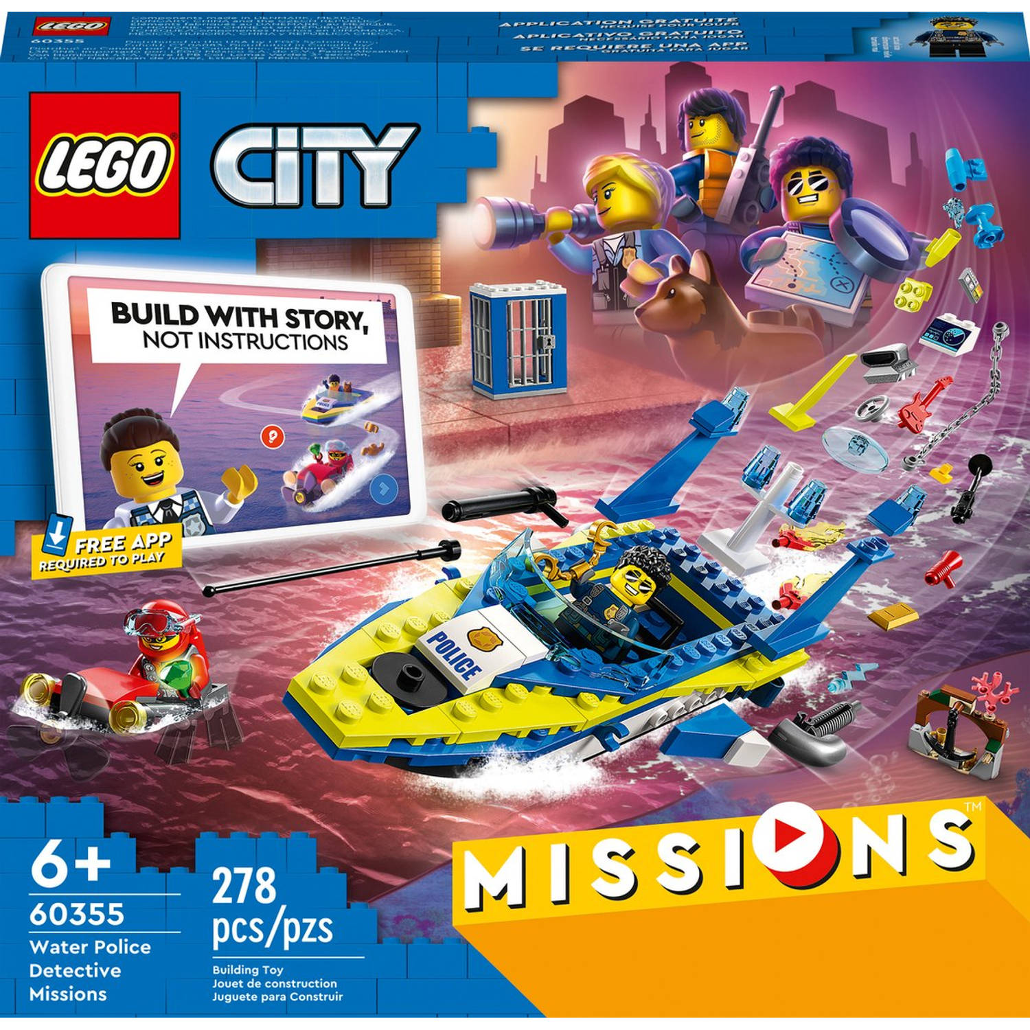 LEGO® CITY 60355 Detectivemissies van de waterpolitie