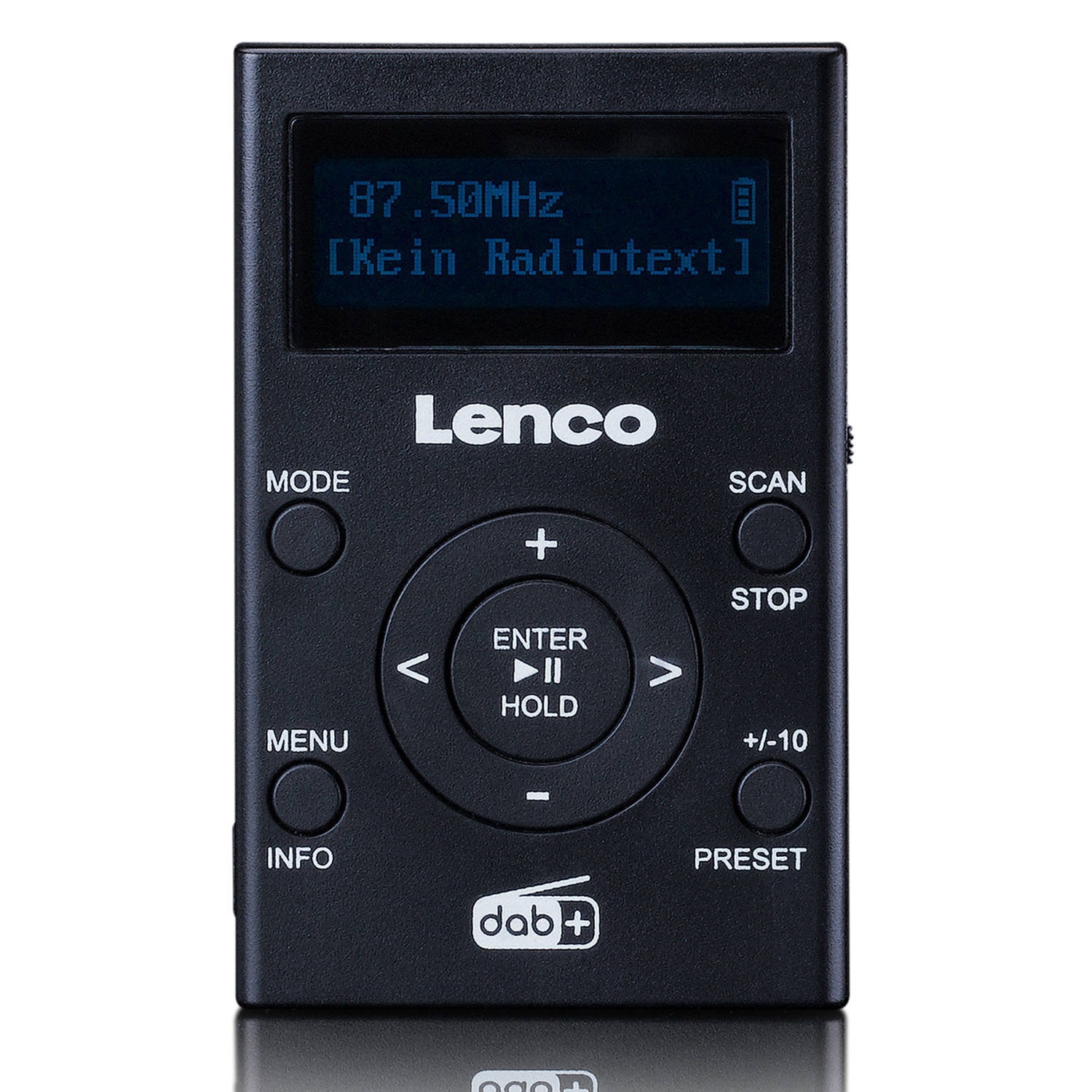 Pocket Dab+- Fm Radio En Mp3 Speler Lenco Pdr-011bk Zwart