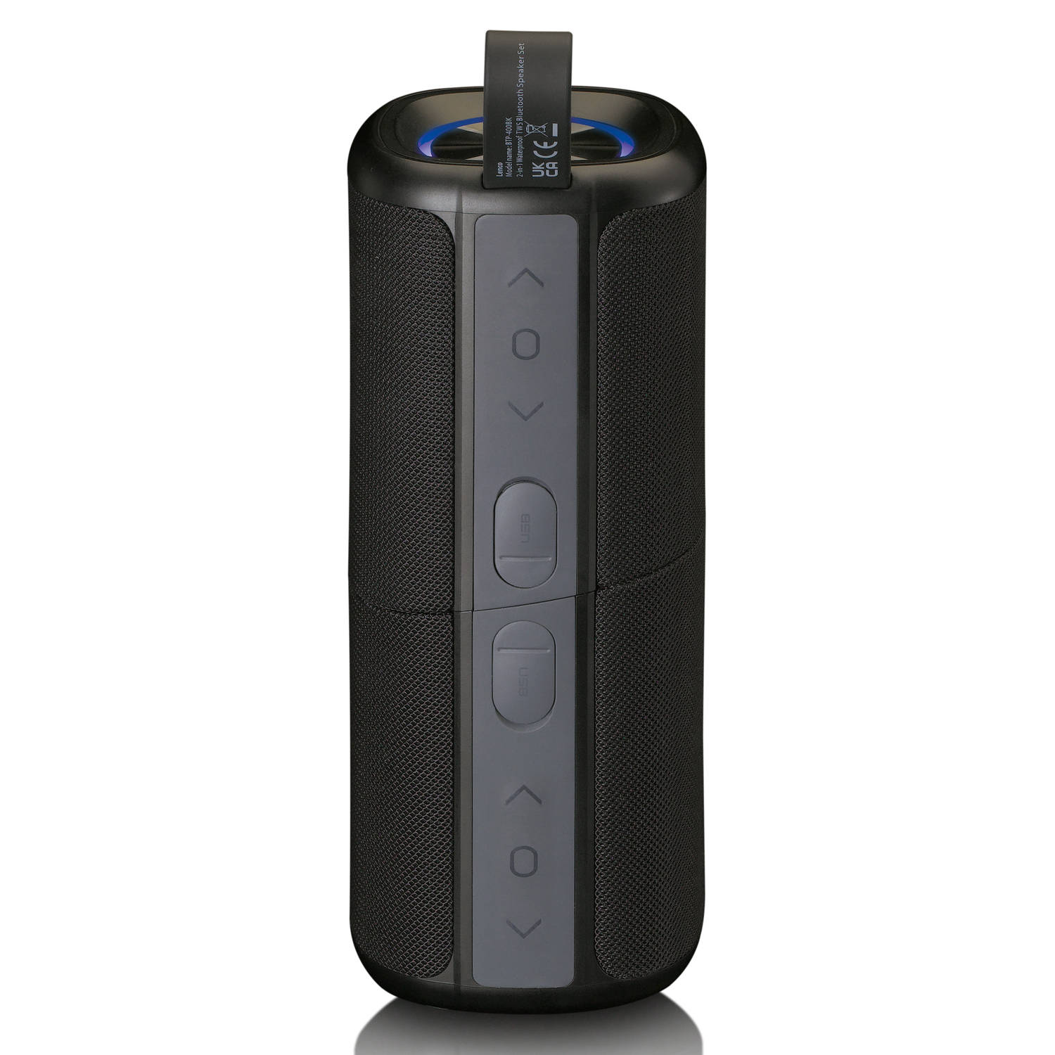 2 In 1 Bluetooth® Speaker Lenco Btp-400bk Zwart