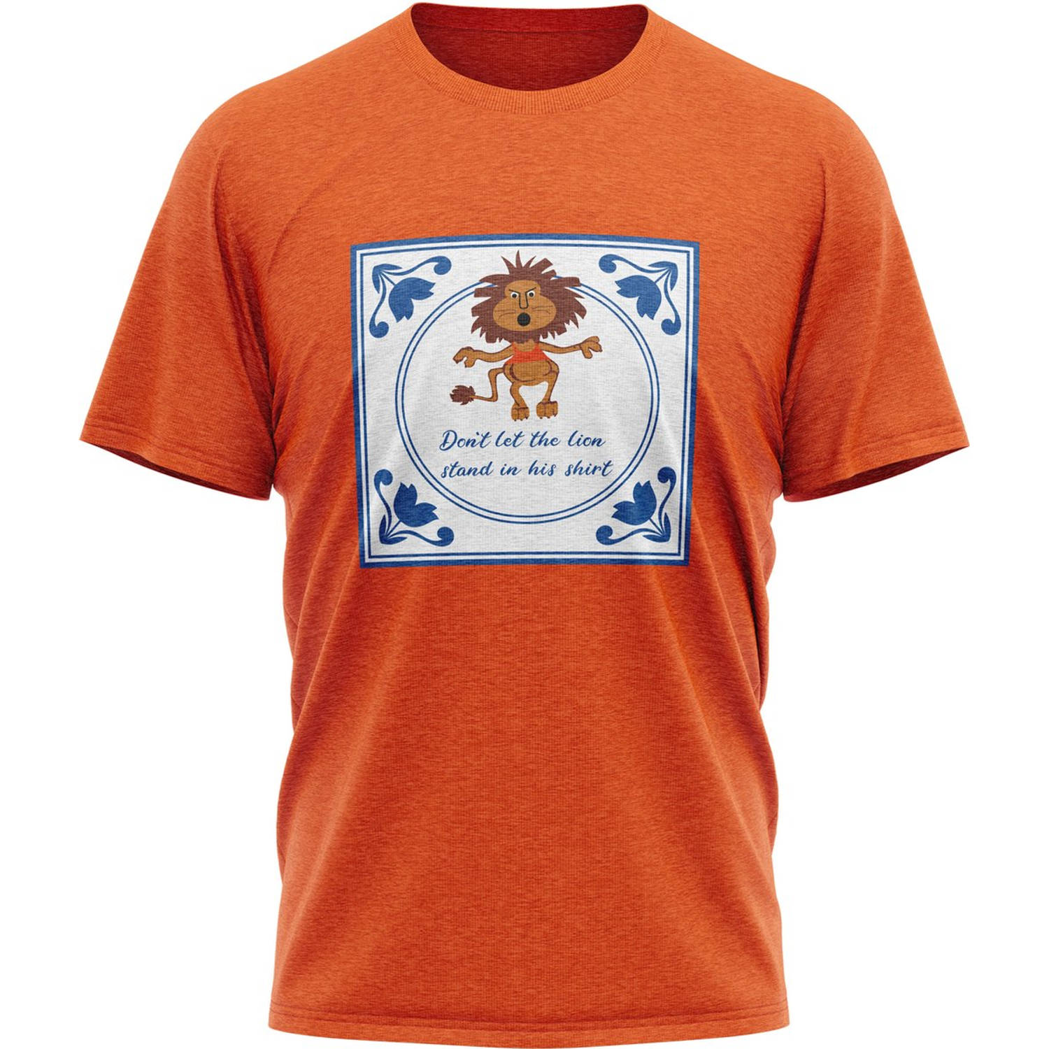 overschot Beven oppervlakte JAP Oranje T-shirt - Heren - Maat XXL - Regular fit - Ademend katoen -  Koningsdag, Nederlands elftal, Formule 1 etc. | Blokker