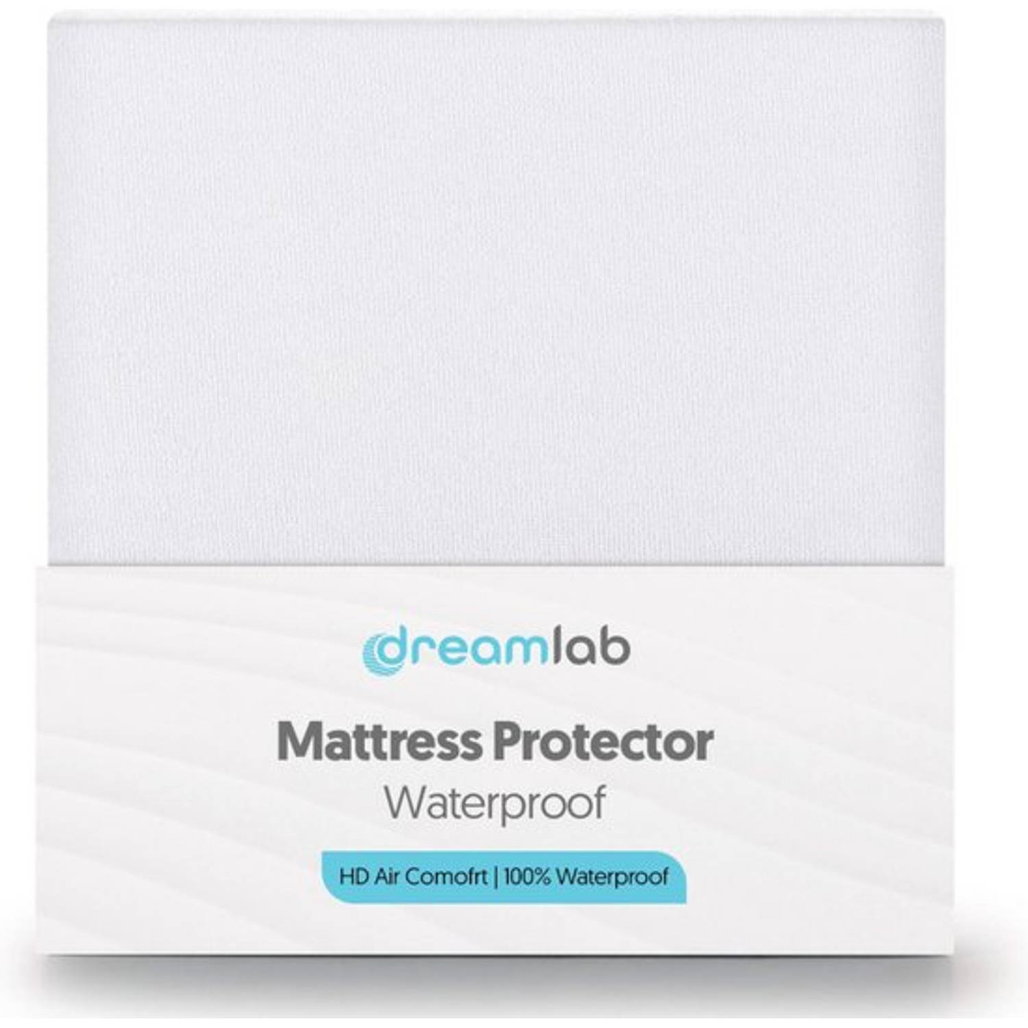 Dreamlab Waterdichte Matrasbeschermer – 90x200 cm – Molton – Hoeslaken – Antibacterieel – Ademend – Wit - v2
