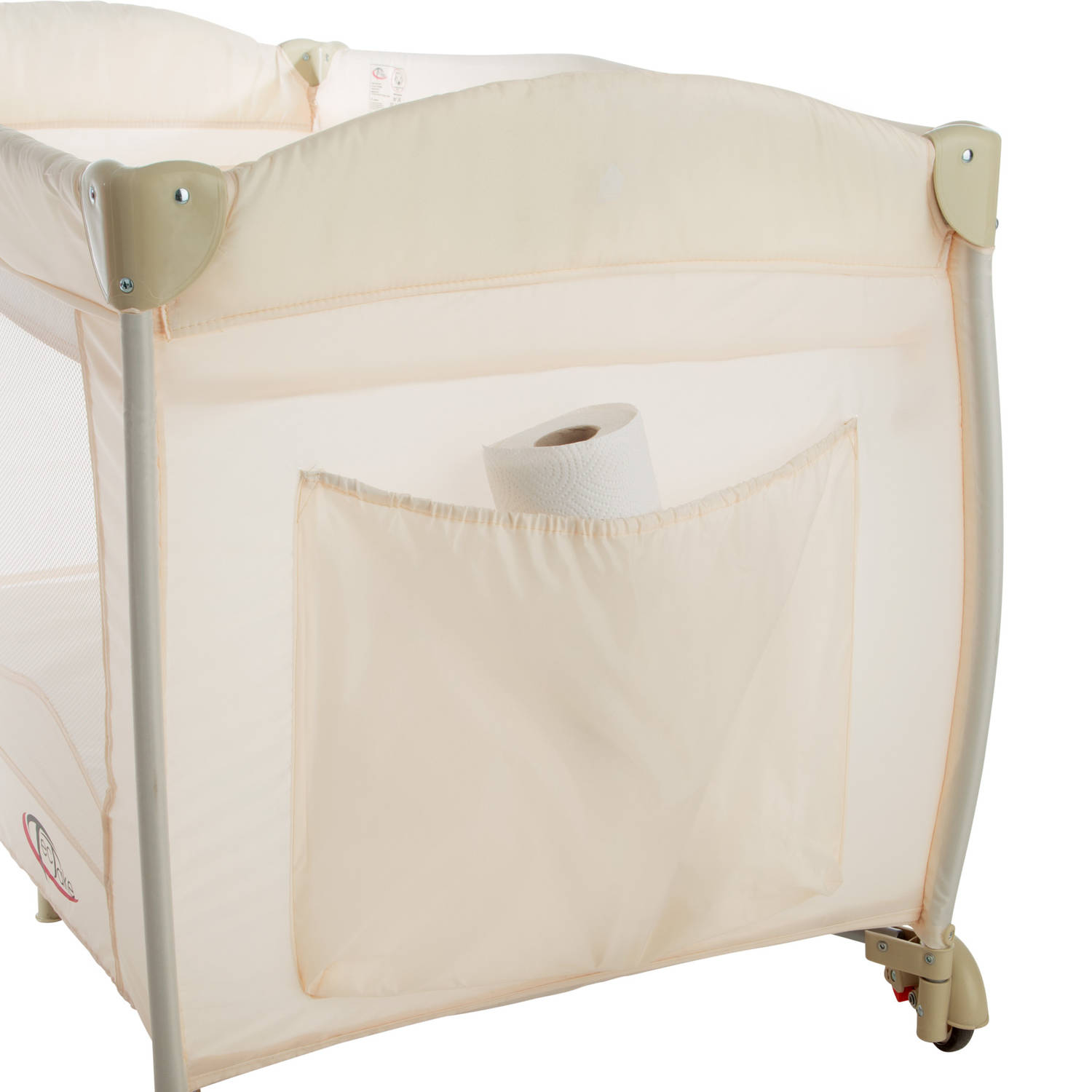 tectake babybed campingbed reisbedje Dodo beige - 402204 - 132x75x104cm incl. draagtas | Blokker