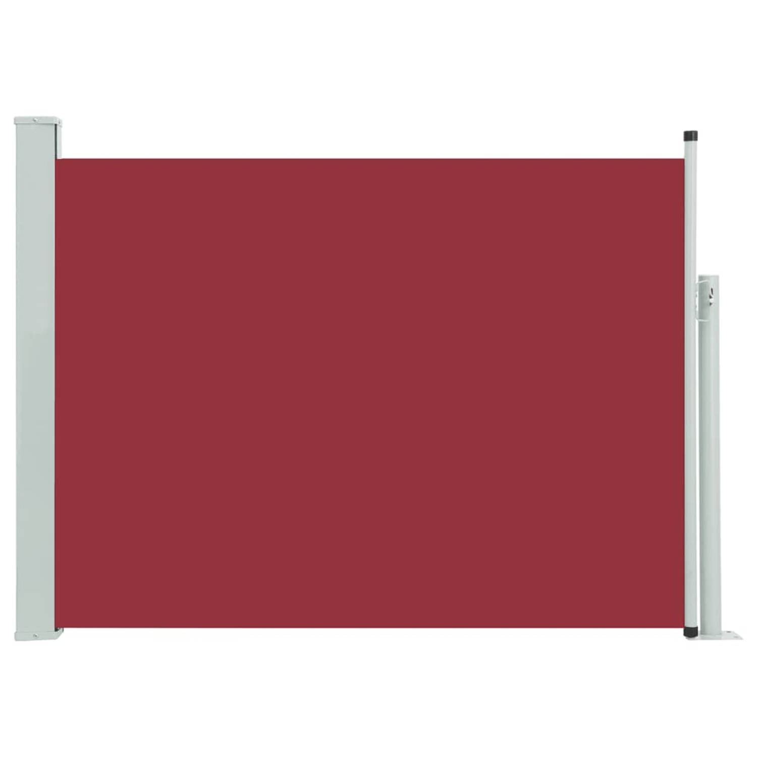 vidaXL Tuinscherm uittrekbaar 100x500 cm rood