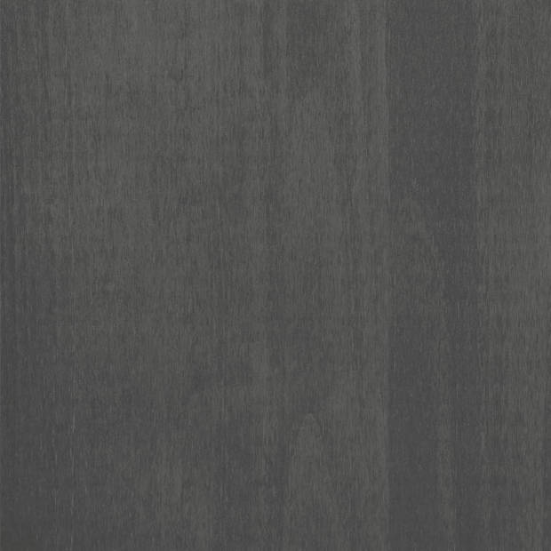 vidaXL Opzetkast HAMAR 90x30x100 cm massief grenenhout donkergrijs