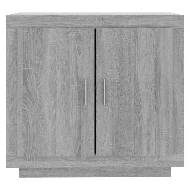 vidaXL Dressoir 80x40x75 cm bewerkt hout grijs sonoma eikenkleurig