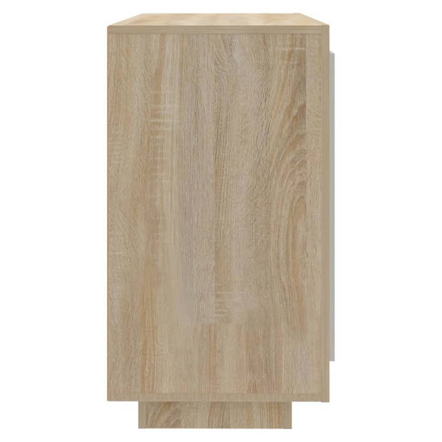 vidaXL Dressoir 80x40x75 cm bewerkt hout sonoma eikenkleurig