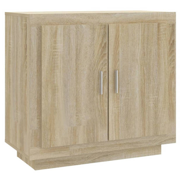 vidaXL Dressoir 80x40x75 cm bewerkt hout sonoma eikenkleurig