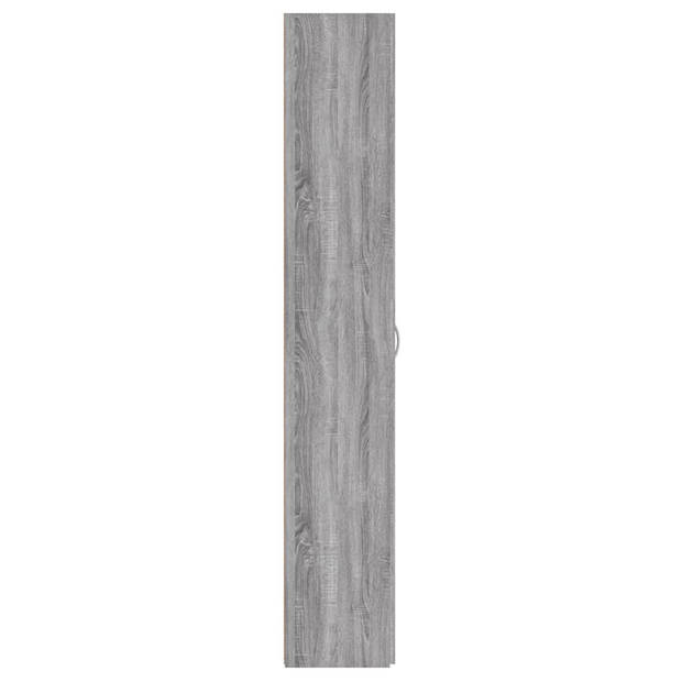 vidaXL Kantoorkast 60x32x190 cm bewerkt hout grijs sonoma eikenkleurig