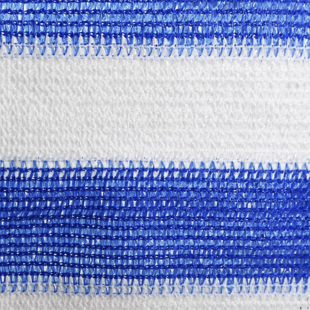 vidaXL Balkonscherm 90x300 cm HDPE blauw en wit