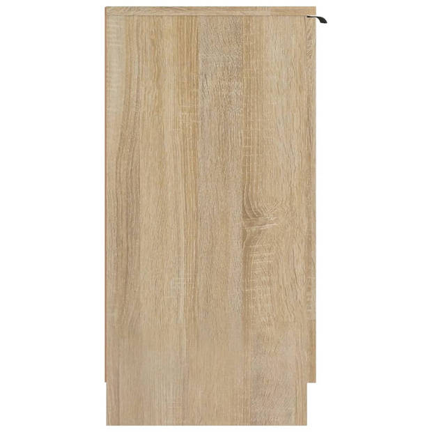 vidaXL Schoenenkast 59x35x70 cm bewerkt hout sonoma eikenkleurig