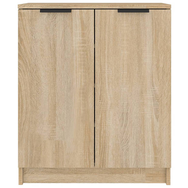 vidaXL Schoenenkast 59x35x70 cm bewerkt hout sonoma eikenkleurig