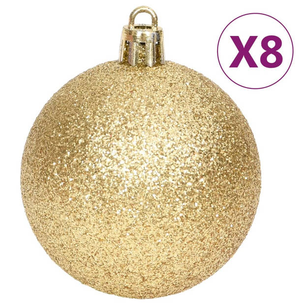 vidaXL 70-delige Kerstballenset goud en rood