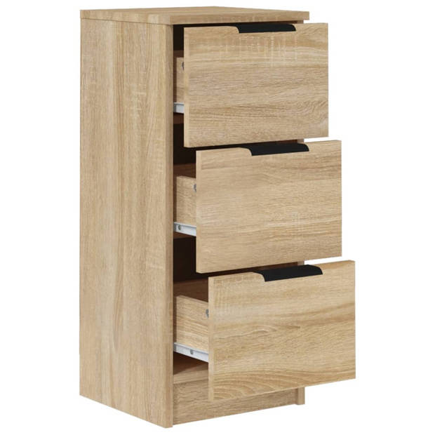 The Living Store Dressoir Bijzetkast - 30x30x70 cm - Sonoma eiken hout