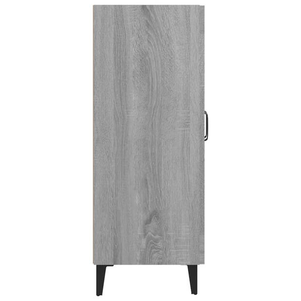 vidaXL Dressoir 69,5x34x90 cm bewerkt hout grijs sonoma eikenkleurig