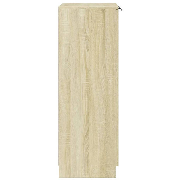 vidaXL Schoenenkast 59x35x100 cm bewerkt hout sonoma eikenkleurig