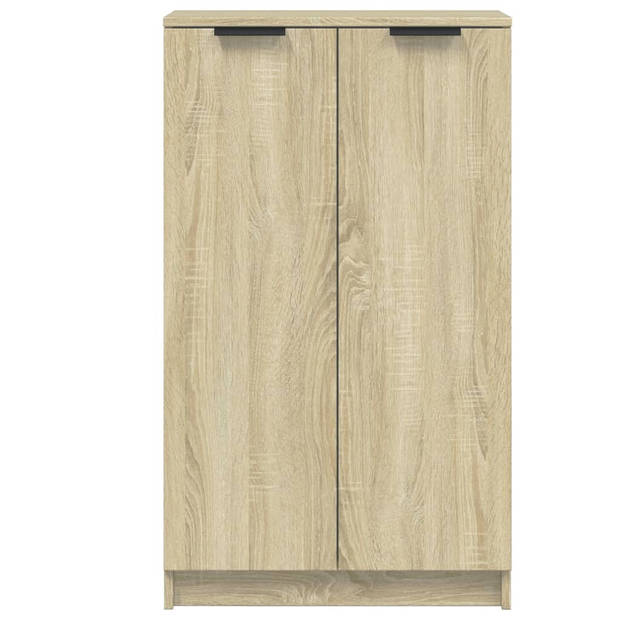 vidaXL Schoenenkast 59x35x100 cm bewerkt hout sonoma eikenkleurig